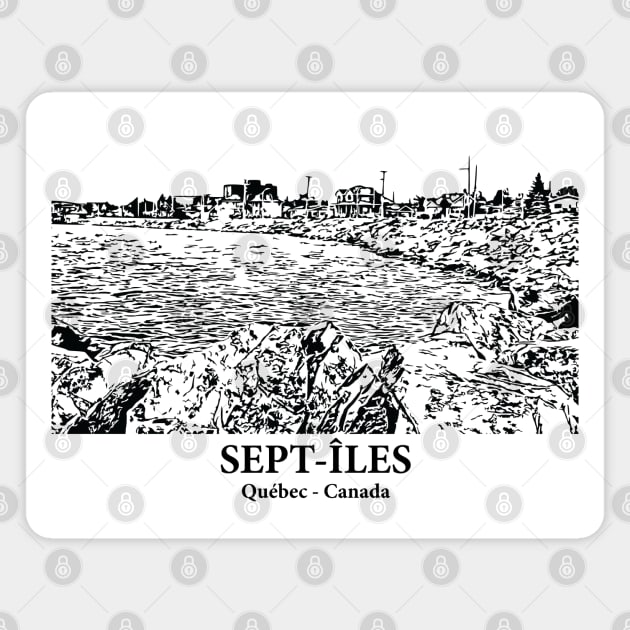 Sept-Îles - Québec Magnet by Lakeric